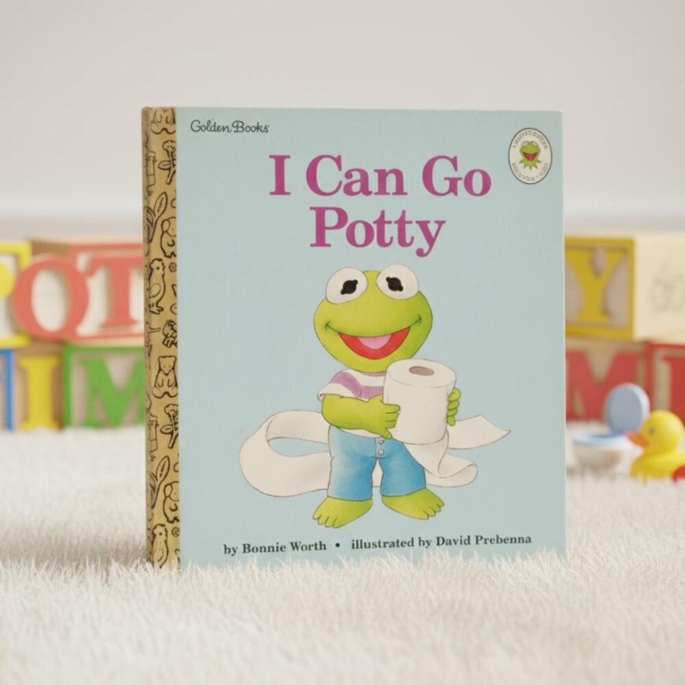 Muppet Babies: I Can Go Potty | Vintage 1997 Little Golden Book | Kermit Story